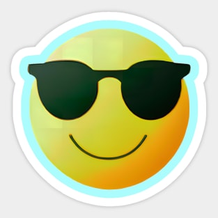 Smiling Face With Sunglasses Sticker